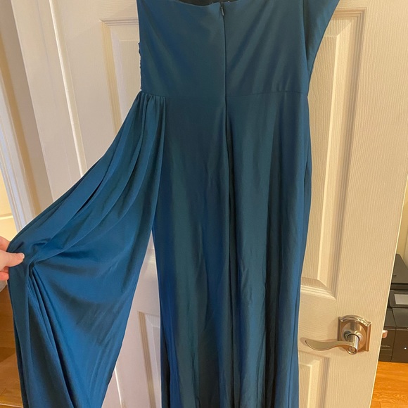 COPY - Portia & Scarlett PS6321 Teal Gown - Picture 6 of 8